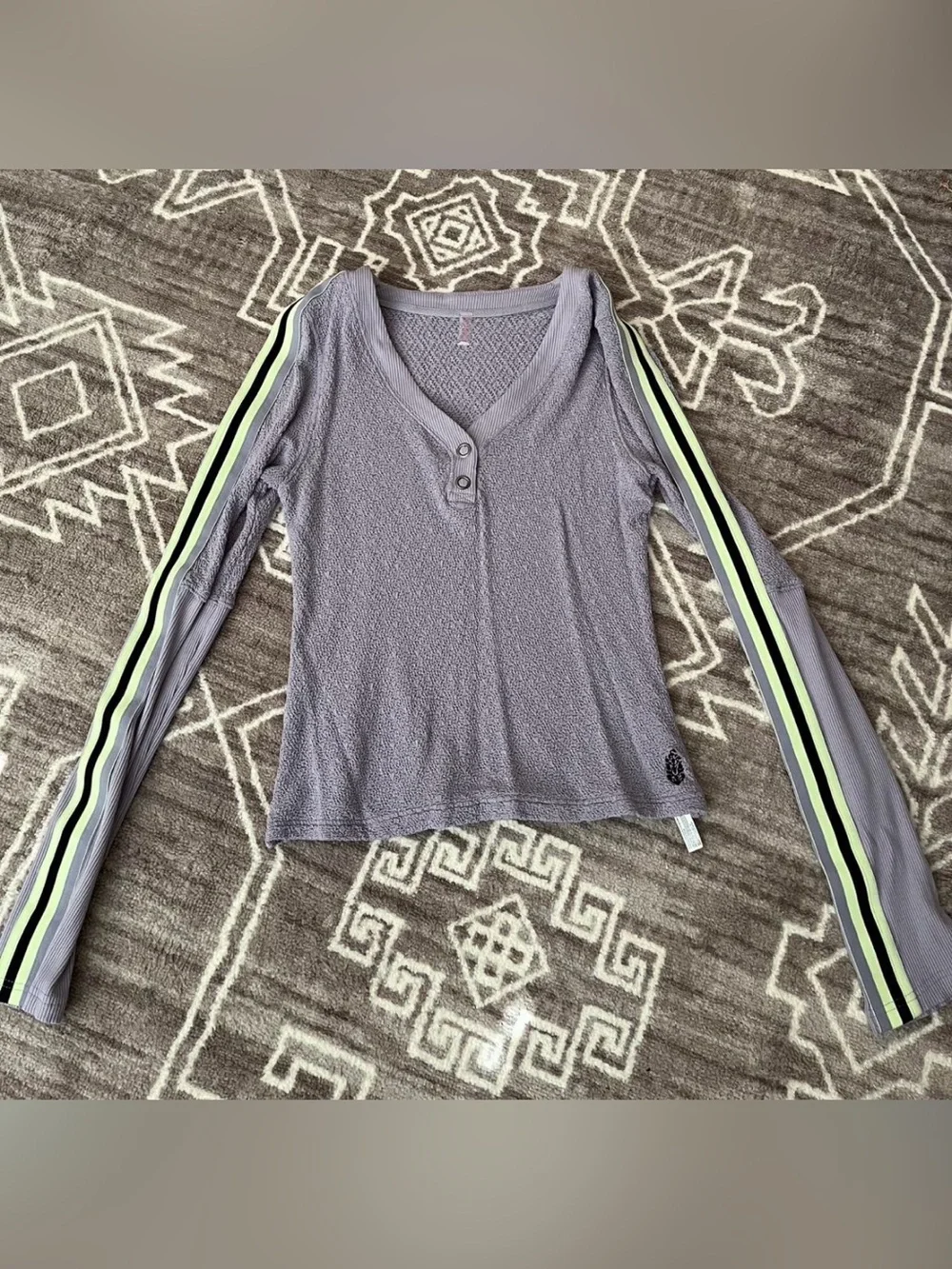 Free People Recovery Layer Purple Top